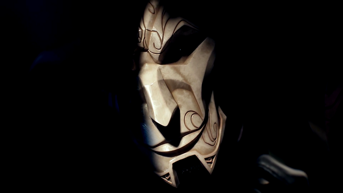 Jhin mask from League of Legends