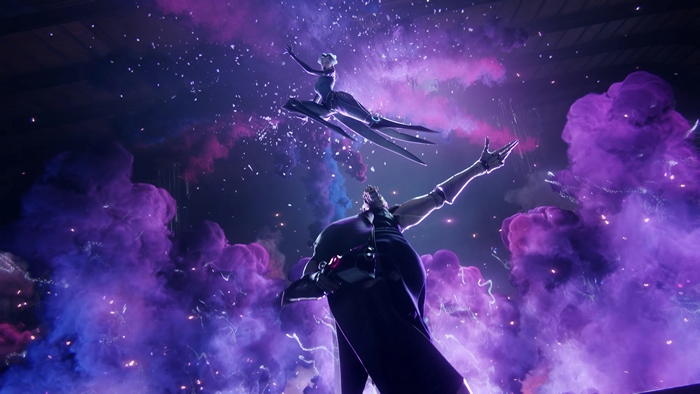 Jhin from League of Legends in a cosmic battle