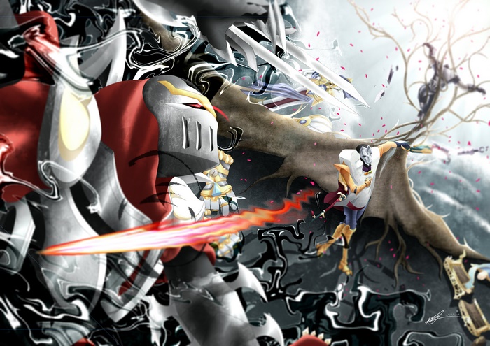 Jhin from League of Legends in battle