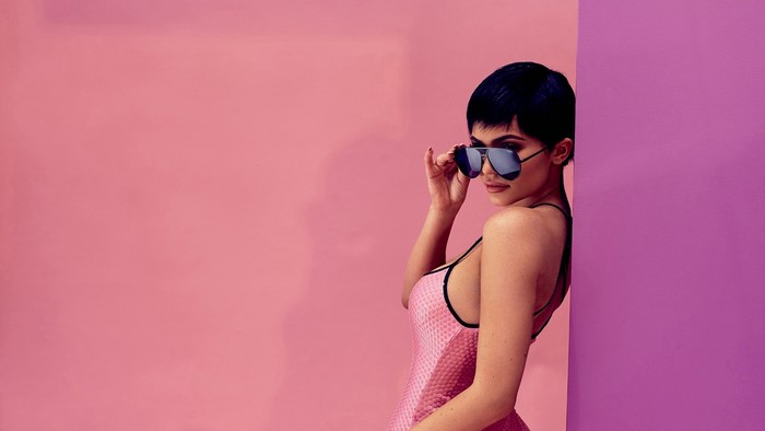 Kylie Jenner wearing sunglasses