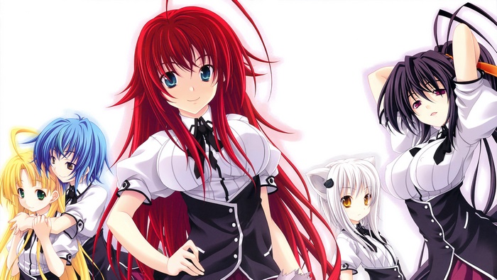 Rias Gremory in School Uniforms