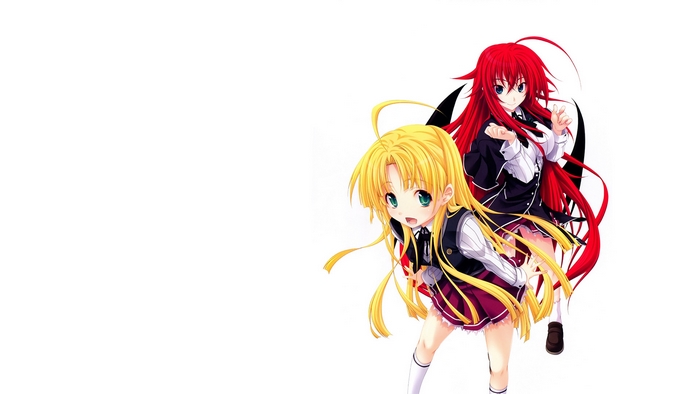 Rias Gremory and Asia Argento from High School DxD