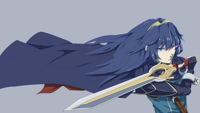 Lucina from Fire Emblem with a sword