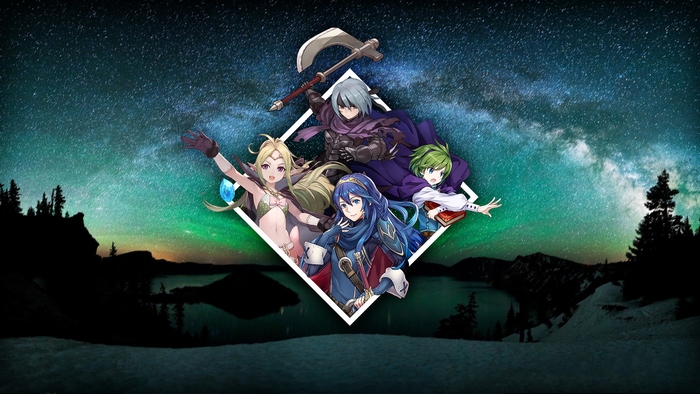Lucina and other characters from Fire Emblem