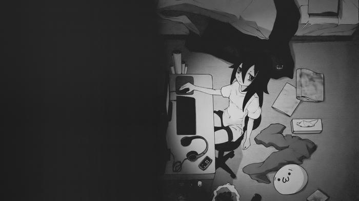 Tomoko Kuroki at her desk