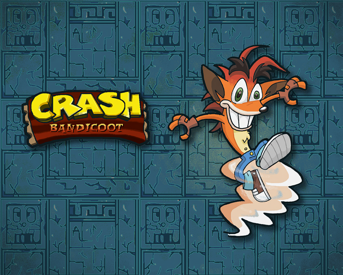 Crash Bandicoot logo and character