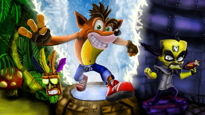 Crash Bandicoot and Dr. Neo Cortex