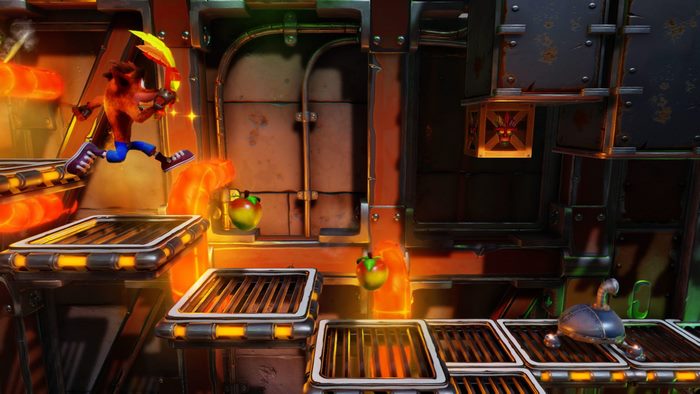 Crash Bandicoot in a factory level