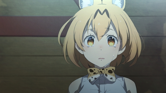 Serval from Kemono Friends crying