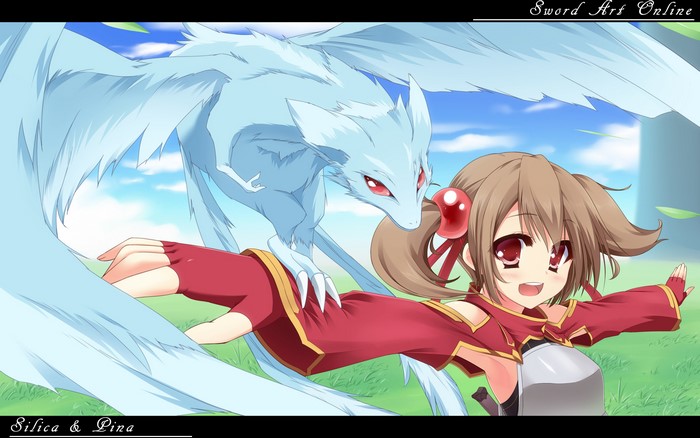 Silica and Pina from Sword Art Online