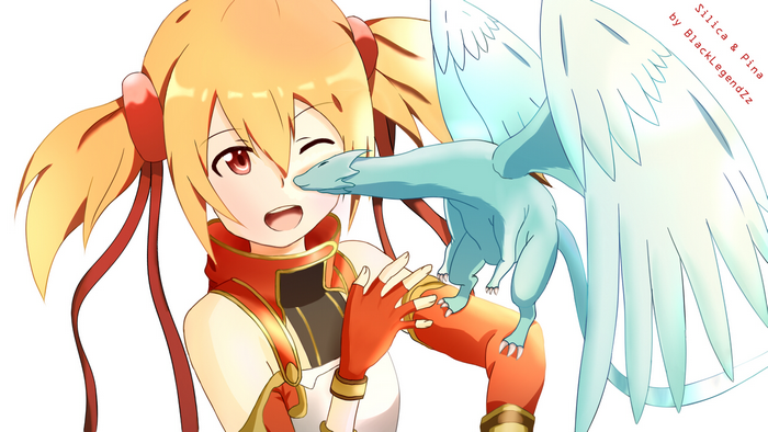 Silica and Pina from Sword Art Online