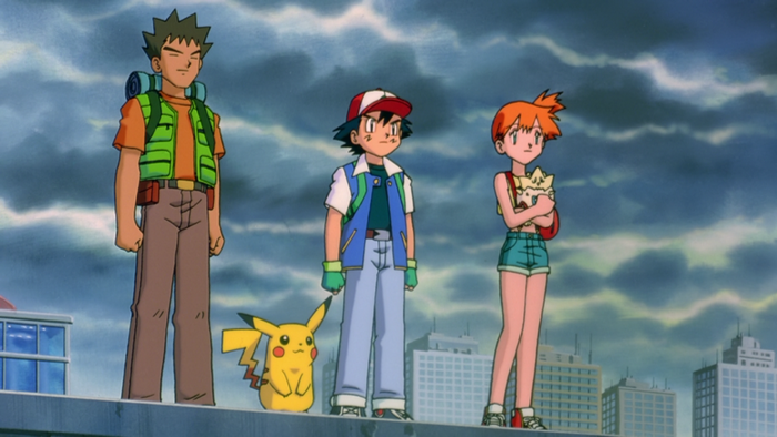 Ash, Misty, and Brock from Pokemon