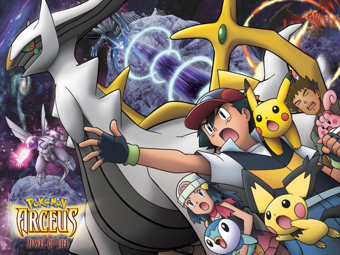 Arceus and the Jewel of Life Pokemon movie poster