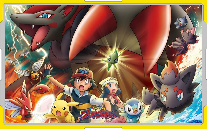 Pokémon Zoroark Master of Illusions Ash Dawn Pikachu