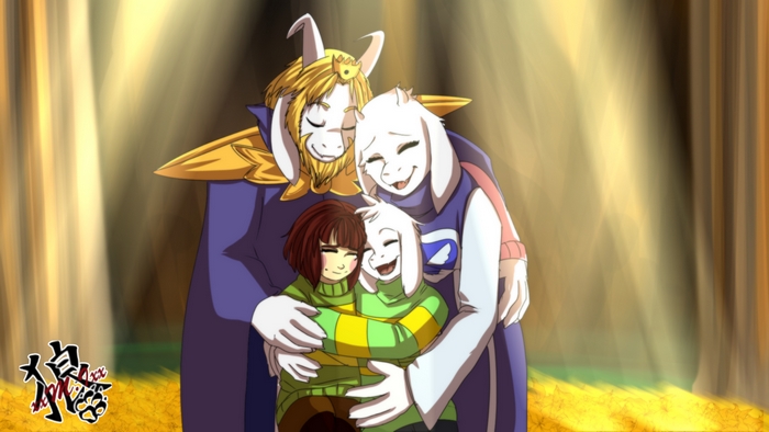 Chara and family from Undertale