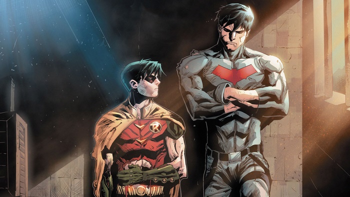 Robin and Red Hood from DC Comics