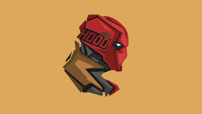 Stylized Red Hood Profile Artwork