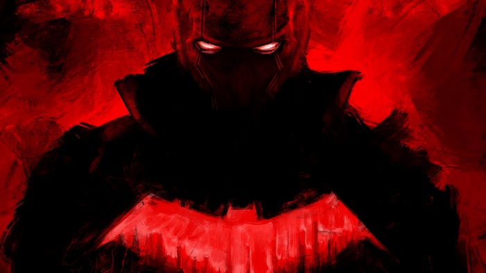 Red Hood with Bat Symbol