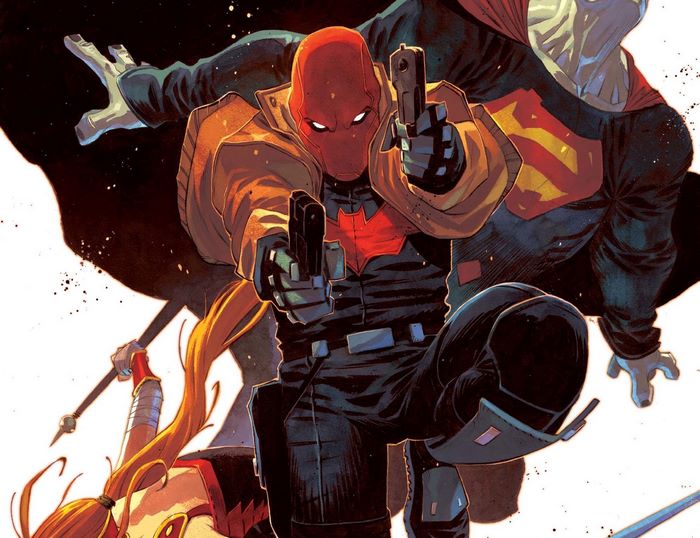 Red Hood and Superman from DC Comics