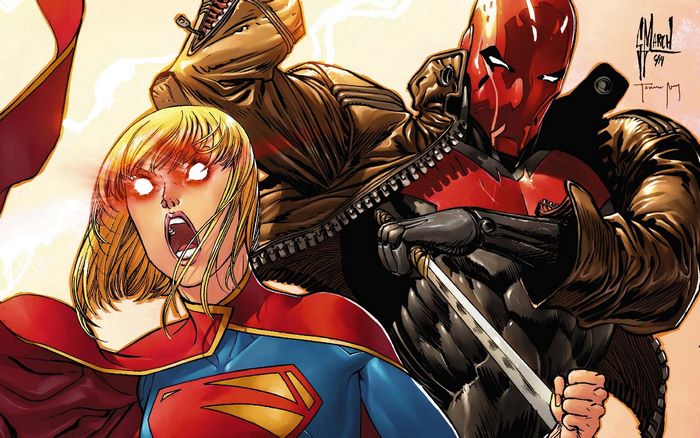 Supergirl and Red Hood from DC Comics