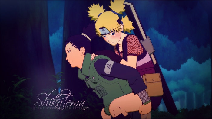 Shikamaru Nara and Temari from Naruto