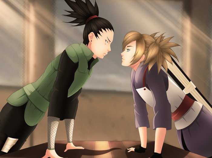 Shikamaru Nara and Temari from Naruto