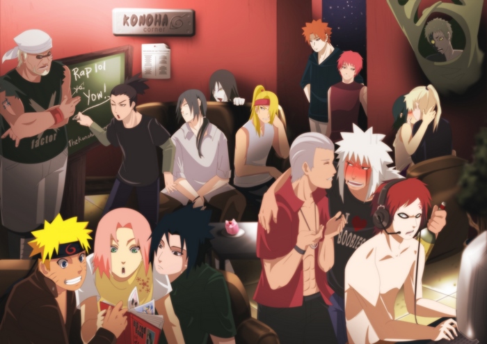 Naruto characters in Konoha Corner