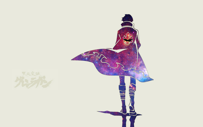 Simon from Tengen Toppa Gurren Lagann with galaxy cape