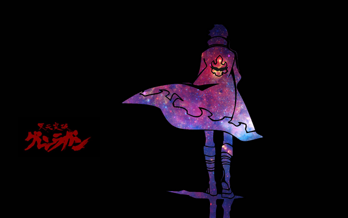 Simon from Tengen Toppa Gurren Lagann with galaxy cape