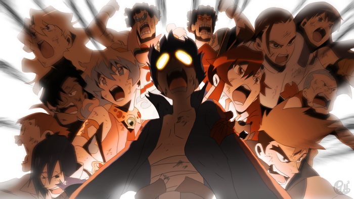 Simon and group from Tengen Toppa Gurren Lagann