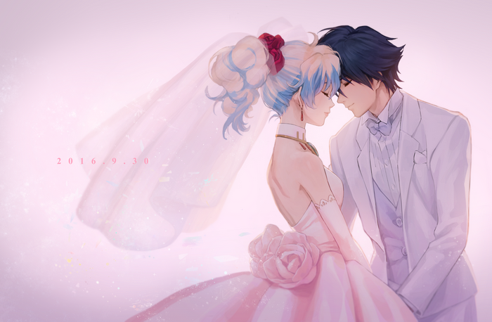 Simon and Nia from Tengen Toppa Gurren Lagann wedding