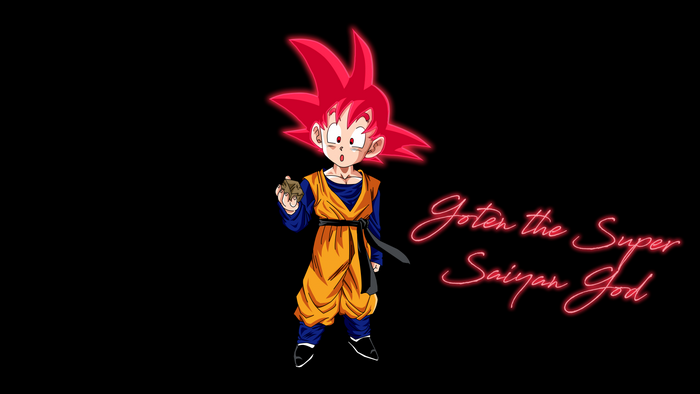 Goten the Super Saiyan God from Dragon Ball