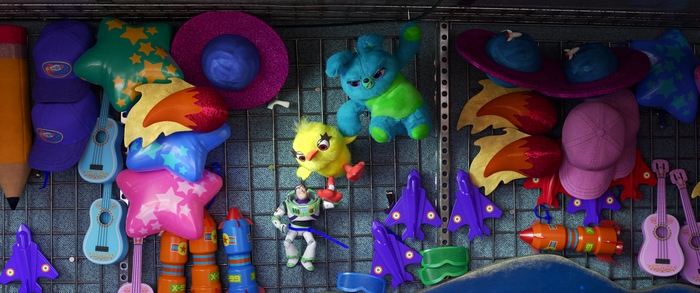 Buzz Lightyear and toys from Toy Story