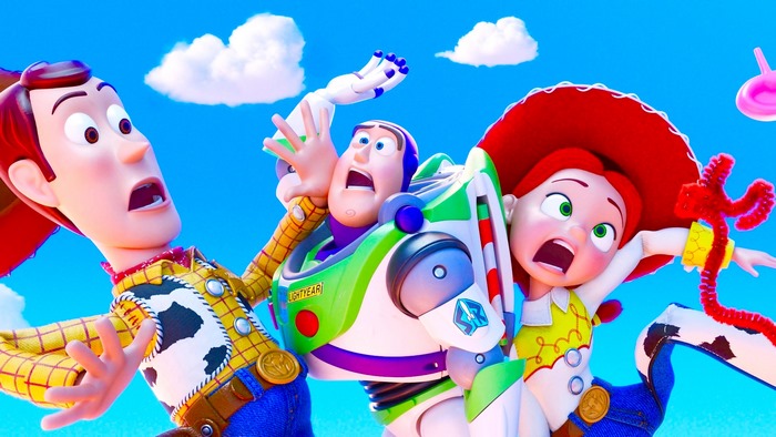 Woody, Buzz Lightyear, and Jessie from Toy Story