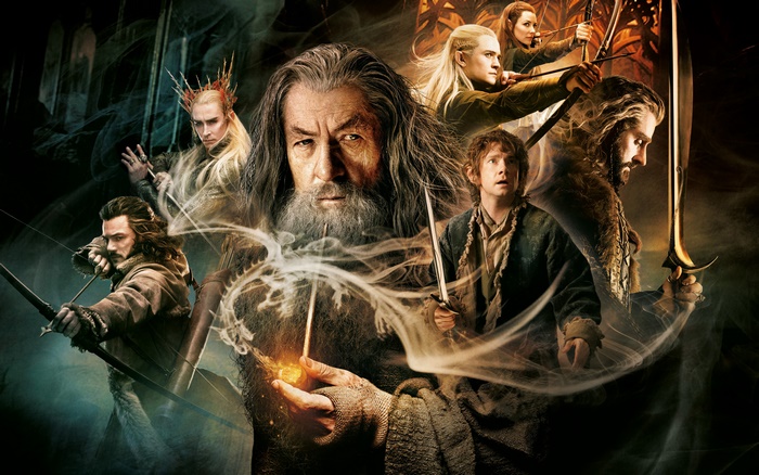 Gandalf and characters from The Hobbit