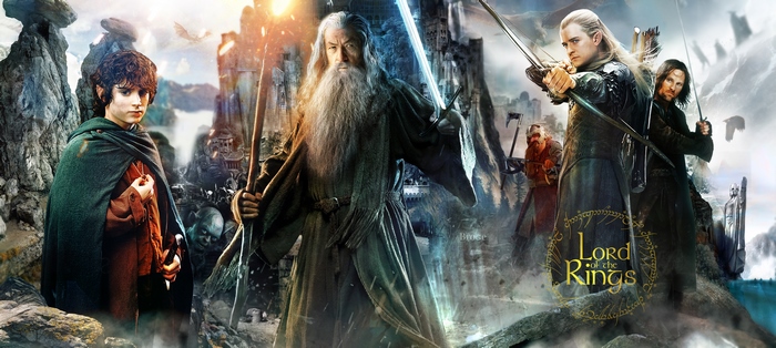 Gandalf and Frodo from Lord of the Rings