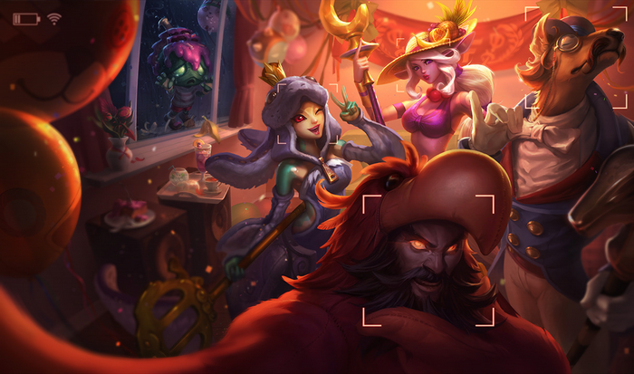 Soraka and friends at a party