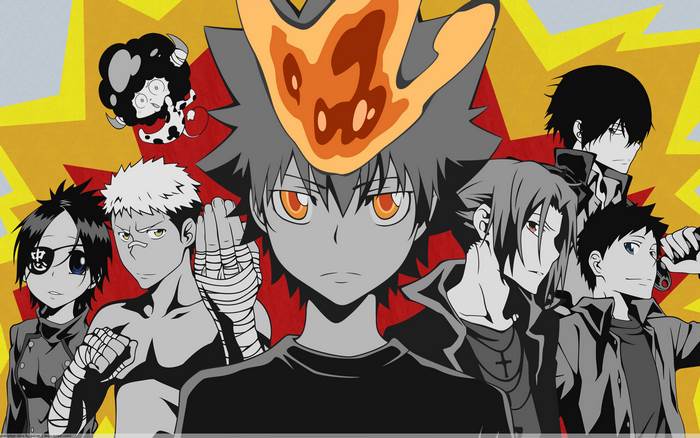 Tsunayoshi Sawada and friends from Reborn!