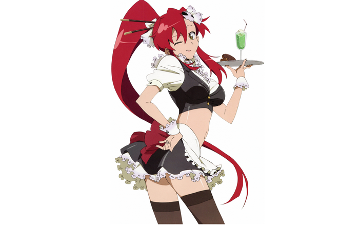 Yoko Littner from Gurren Lagann as a maid