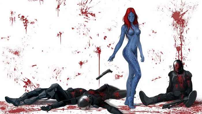 Mystique (Marvel Comics) and fallen soldiers