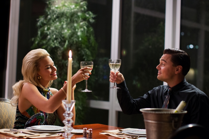 Leonardo DiCaprio and Margot Robbie in The Wolf of Wall Street