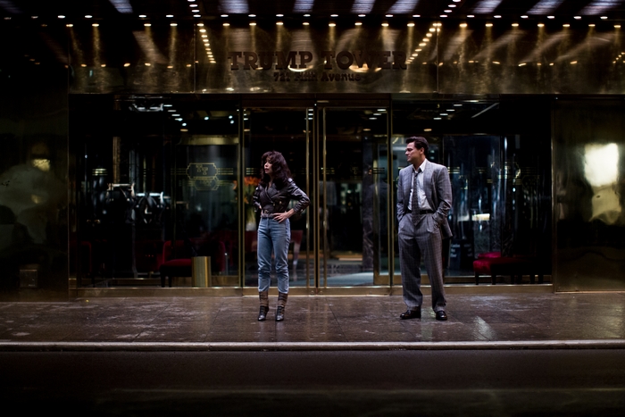 Jordan Belfort and woman at Trump Tower