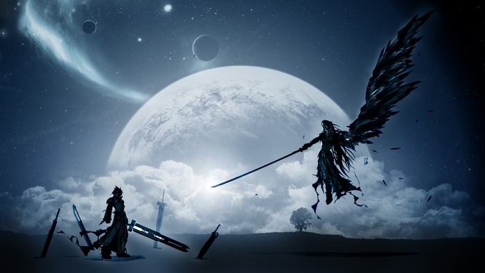 Sephiroth from Final Fantasy in Space