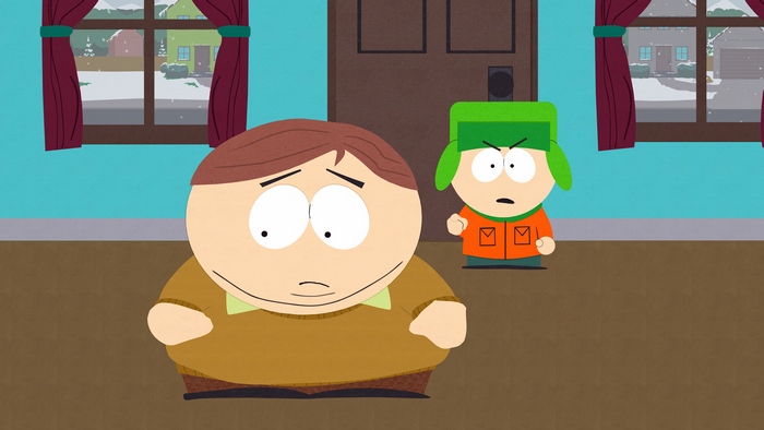 Kyle Broflovski and Eric Cartman from South Park