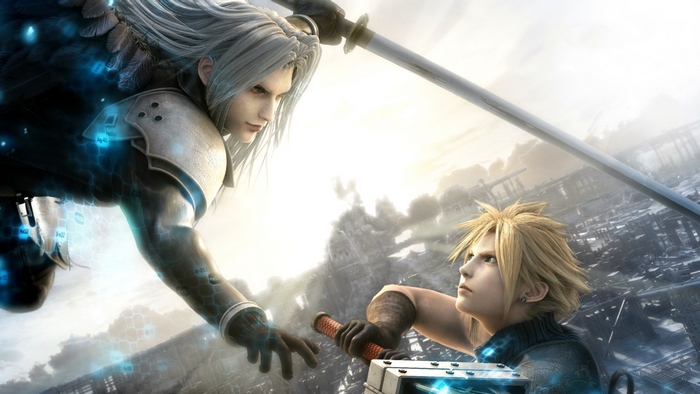 Sephiroth and Cloud from Final Fantasy VII