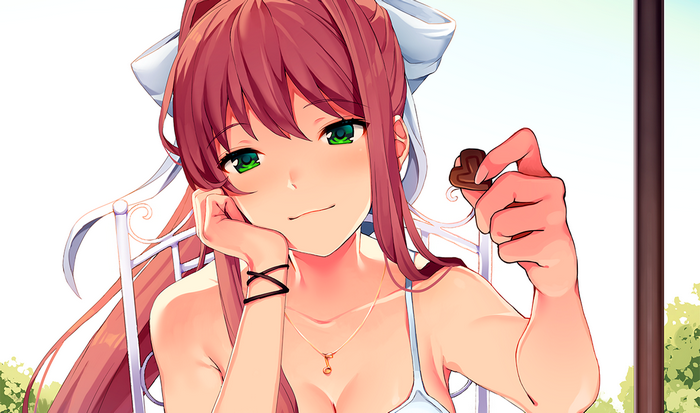 Monika Holding Heart-shaped Chocolate