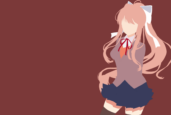 Monika from Doki Doki Literature Club!