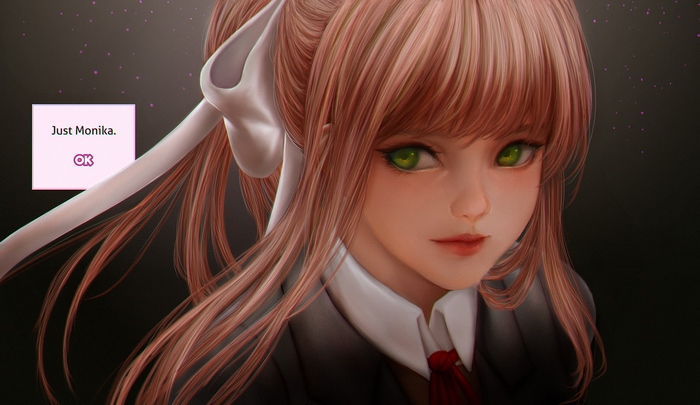 Monika from Doki Doki Literature Club!