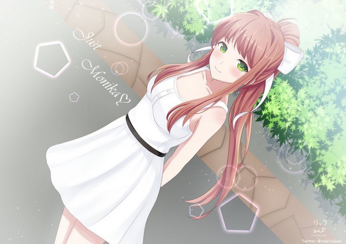Monika from Doki Doki Literature Club!