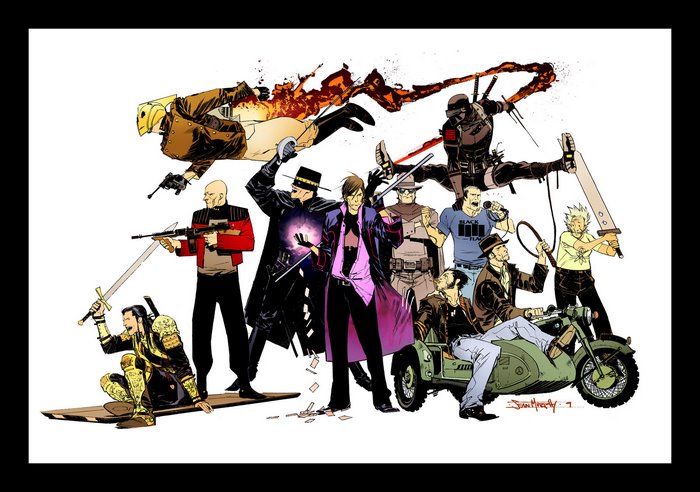 Gambit and other characters from X-Men